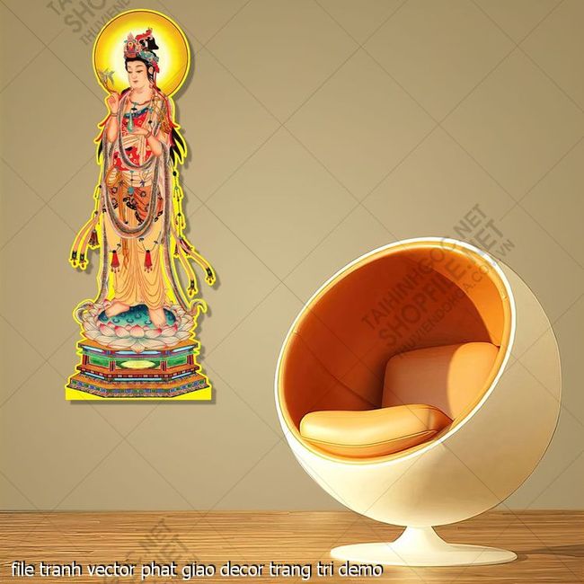 file tranh vector phat giao decor trang tri
